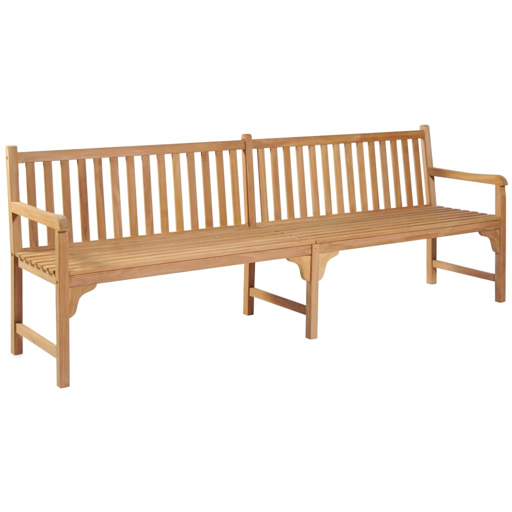 shumee Ławka ogrodowa 228 cm lite drewno tekowe