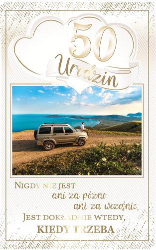 Kartka na 50 urodziny dla mężczyzny PS13