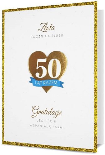 Kartka na 50 rocznicę ślubu Złote gody H2533