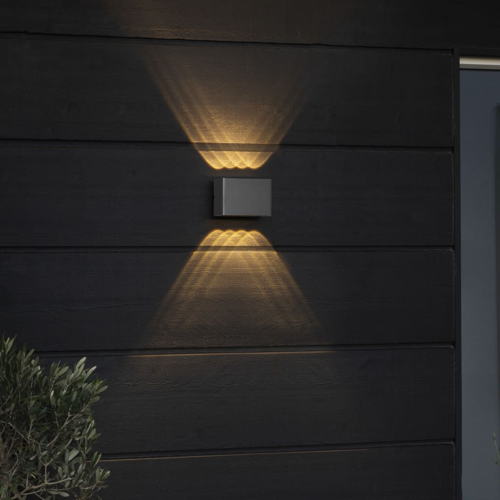 Konstsmide Lampa ścienna LED Chieri, 1 x 8 W, antracytowa