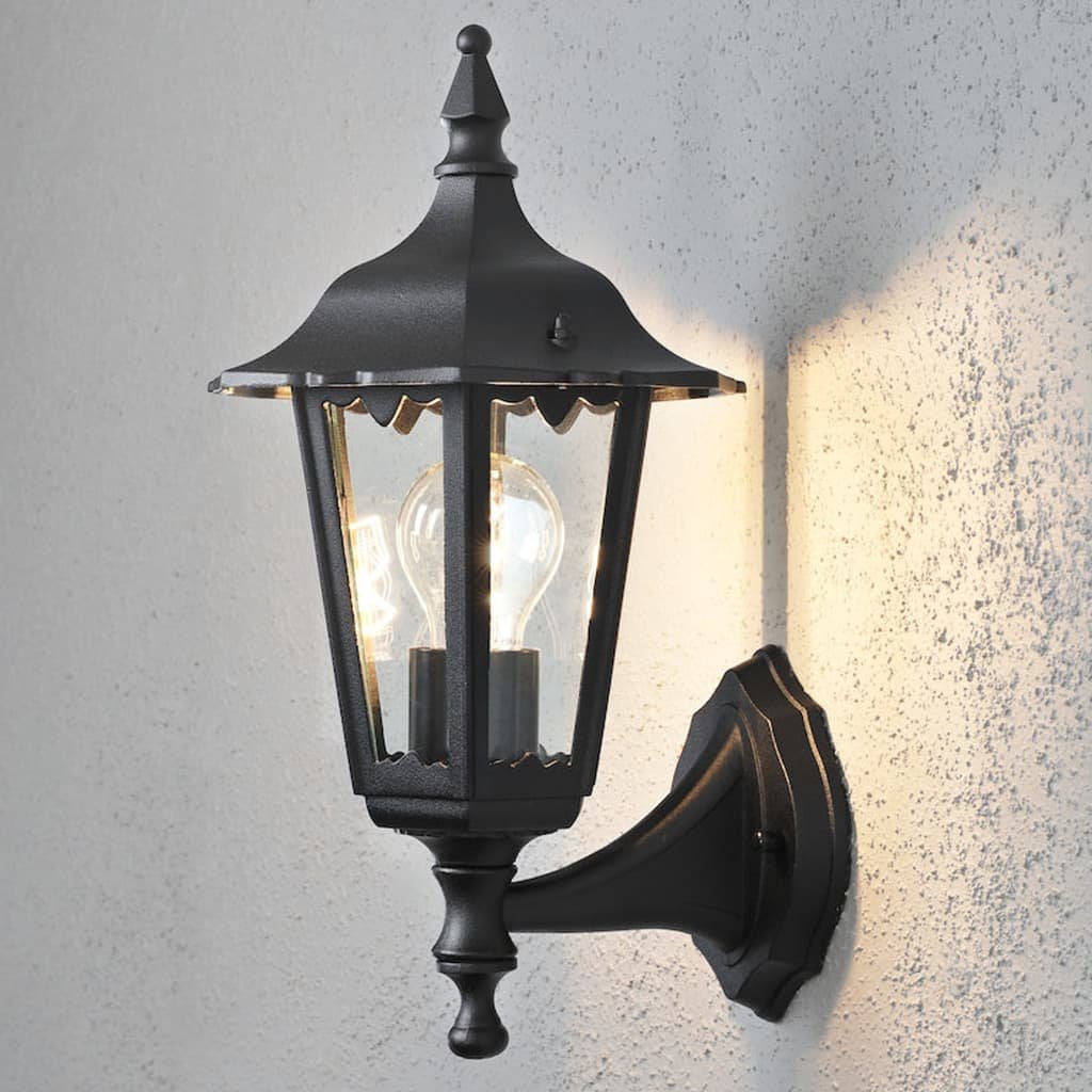 Konstsmide Firenze lampa ścienna Czarny, 1-punktowy 7231-750