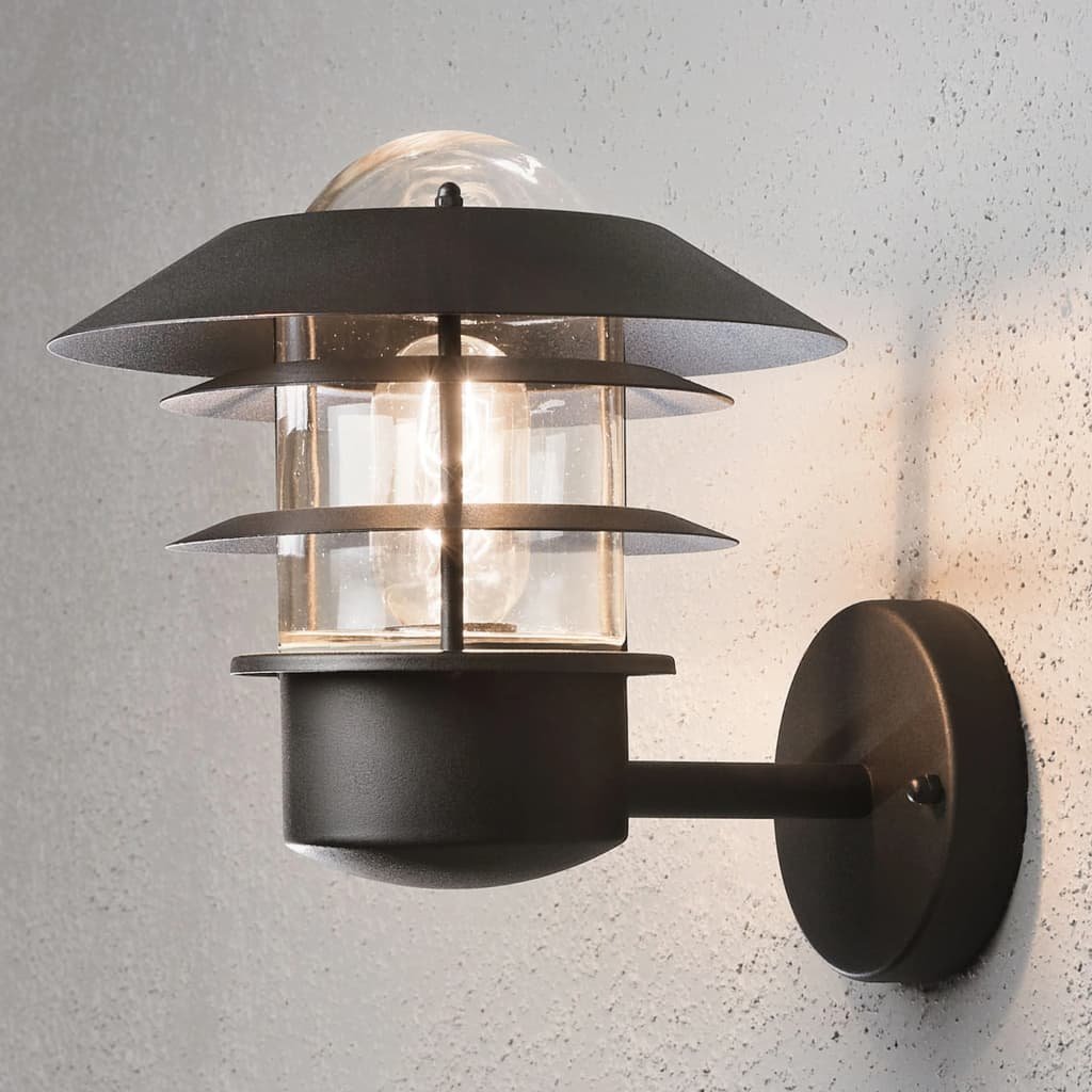Konstsmide Stylowa zewnętrzna lampa ścienna MODENA, czarna