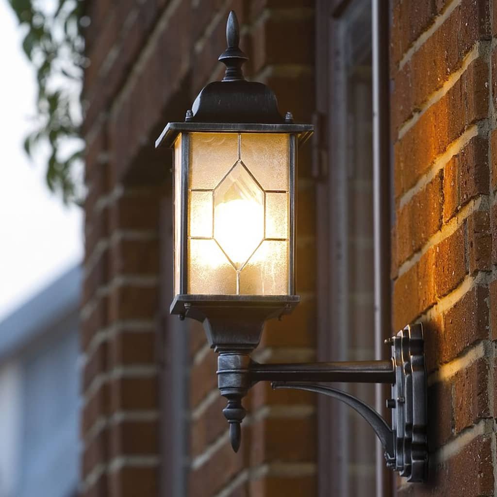 Konstsmide  Milano up - Lampa naścienna, czarno/srebrna 7247.759