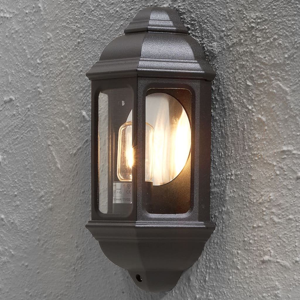 Konstsmide Cagliari lampa ścienna Czarny, 1-punktowy 7011-750