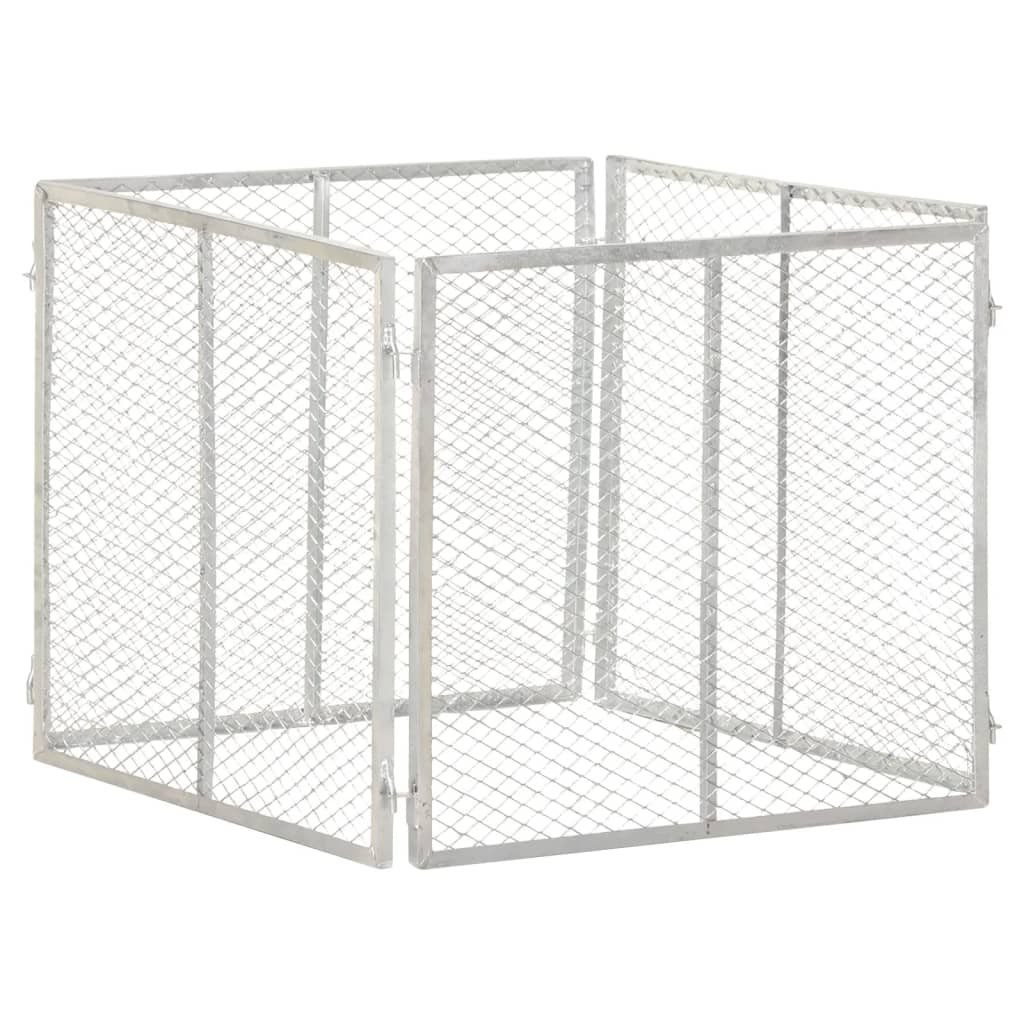 vidaXL Lumarko Kompostownik ogrodowy, 85x85x70 cm, galwanizowane żelazo! 146149