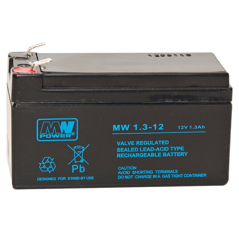Akumulator żelowy 12V/1,3Ah MW T1
