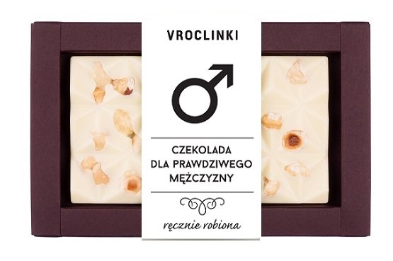 Czekolada biała z orzechami laskowymi - Dzień Mężczyzn Vroclinki
