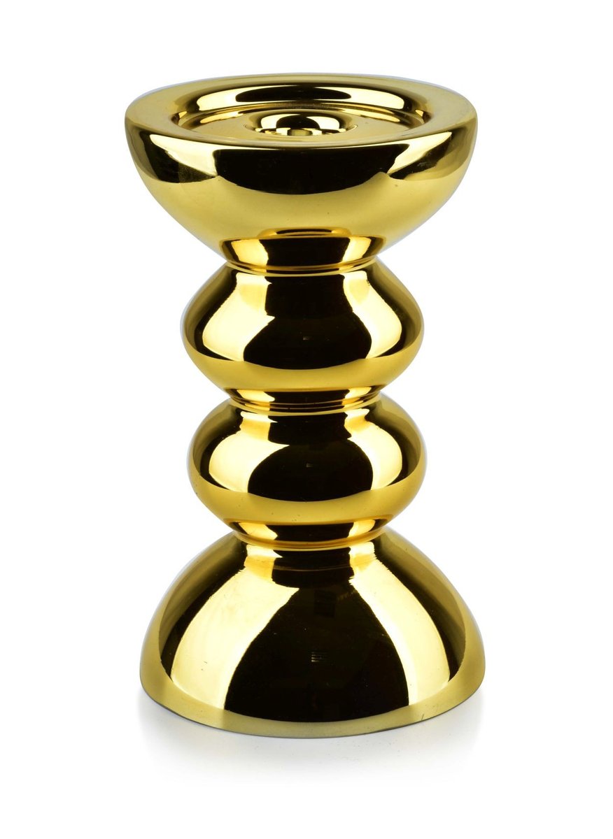 Lumarko Lumarko Świecznik Śr.12xh:20,5cm Rita Gold HTID1148 Mondex