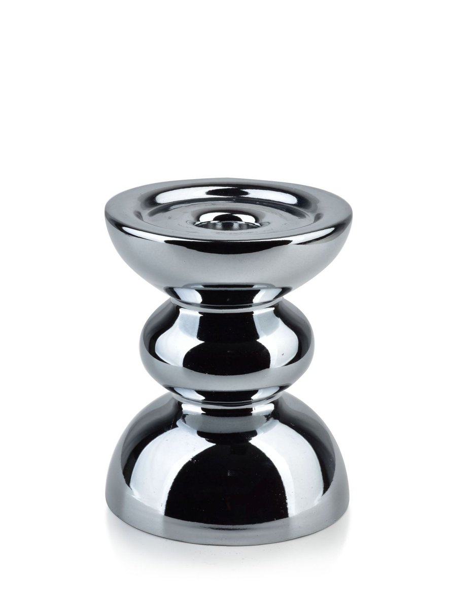 Lumarko Lumarko Świecznik Śr.12xh:15cm Rita Grey HTID1156 Mondex