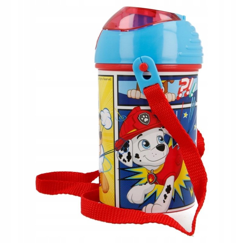 Bidon Kubek Ze Słomką Psi Patrol Pasek 450Ml