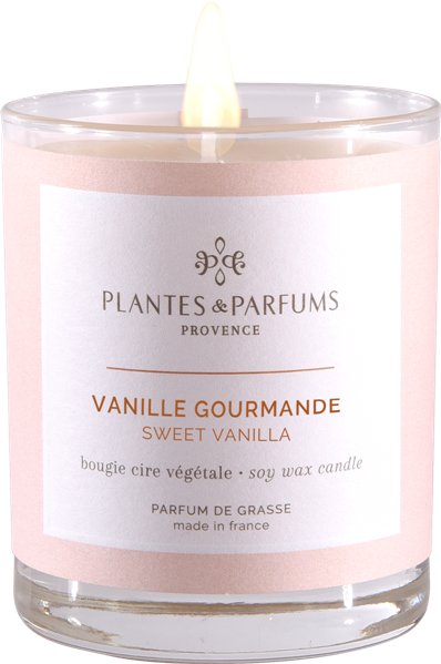 PLANTES&PARFUMS PROVENCE Świeca zapachowa perfumowana 180g - Sweet Vanilla - Słodka Wanilia