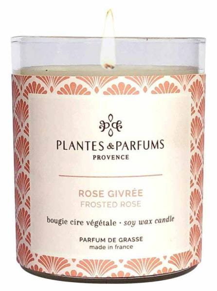 PLANTES&PARFUMS PROVENCE Świeca zapachowa perfumowana 180g kolekcja Fall/Winter - Frosted Rose - Oszroniona Róża