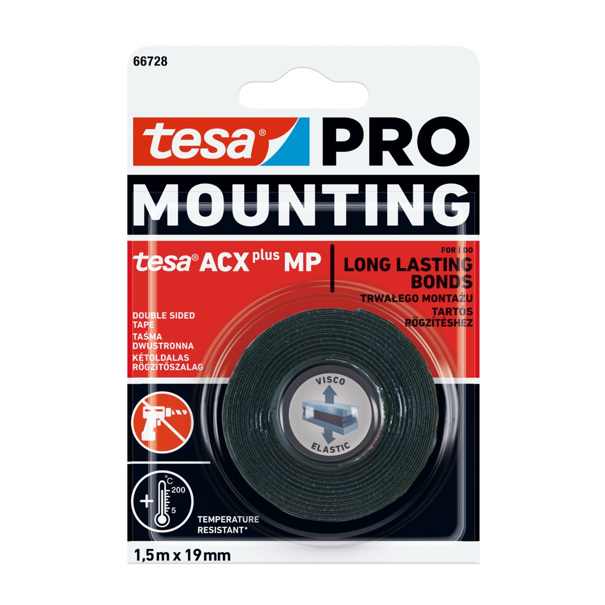Taśma Przemysłowa Tesa Pro Mounting Acx Plus 1,5M