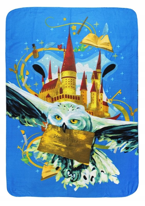 Harry Potter Sowa Koc Polarowy Dziecięcy 100X140