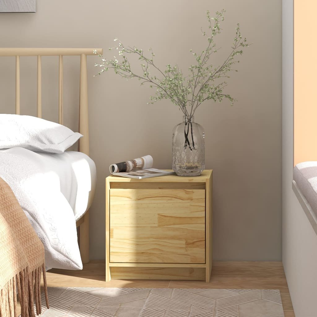 shumee shumee Szafka nocna 40x30,5x40 cm lite drewno sosnowe