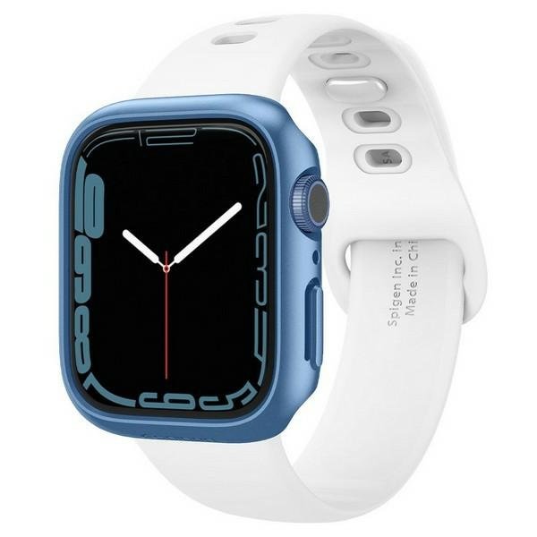 Фото - Ремінець для годинника / браслета Spigen Etui  Thin Fit Apple Watch 7  Blue (45mm)