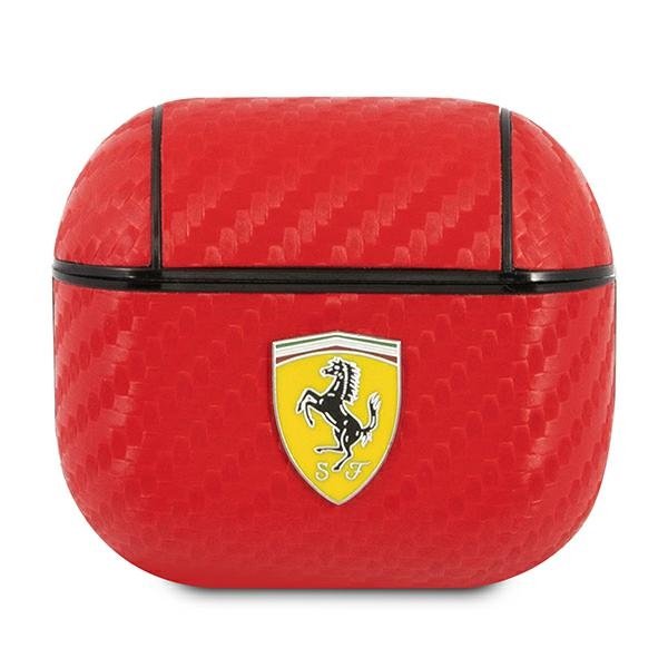 Ferrari Ferrari FESA3CARE AirPods 3 cover czerwony/red On Track PU Carbon FER000515-0