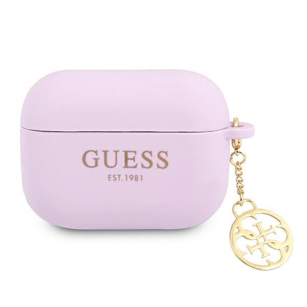 GUESS Guess etui do Airpods Pro GUAPLSC4EU fioletowe Logo 4G Charm 8_2281669