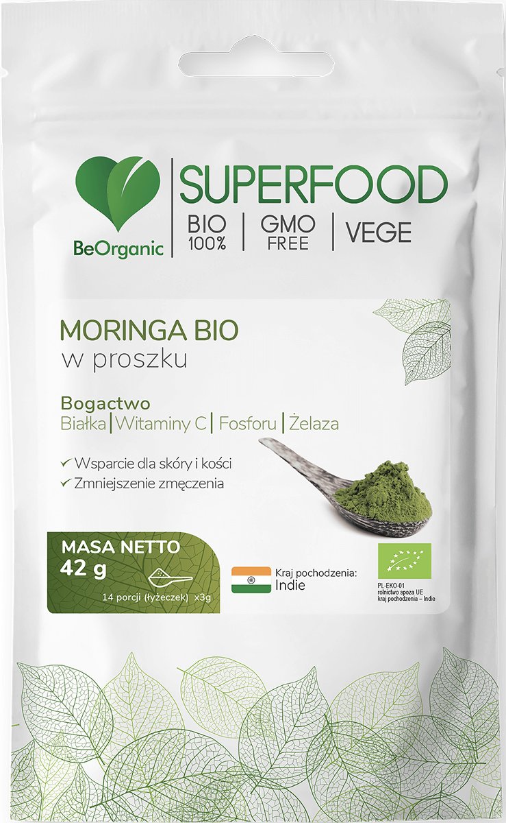 Be Organic - Bio Superfood Moringa w proszku