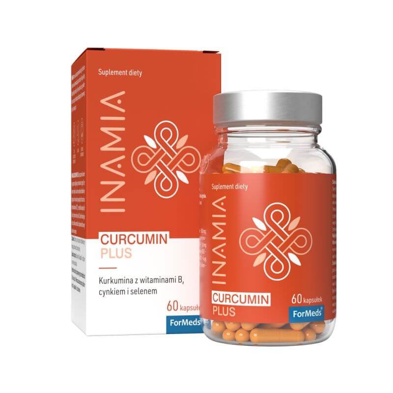 Formeds INAMIA Curcumin Plus Kurkumina z Witaminami B Cynkiem i Selenem (60 Kaps) ForMeds FMS-138