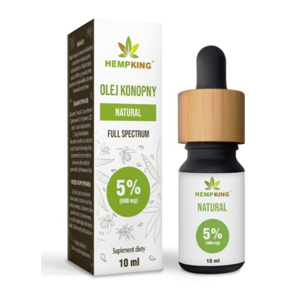 HempKing Olej CBD 5% Natural (500mg)  10ml