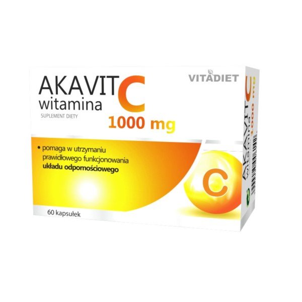 Фото - Вітаміни й мінерали Vitadiet Akavit Witamina C 1000 Mg 60 K Odporność