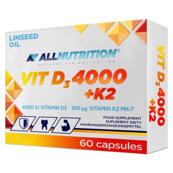 ALLNUTRITION Allnutrition Witamina  D3 4000  K2 60 k odporność ALL0751
