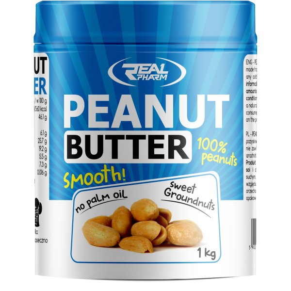 REAL PHARM REAL PHARM Peanut Butter 1000g MASŁO ORZECHOWE