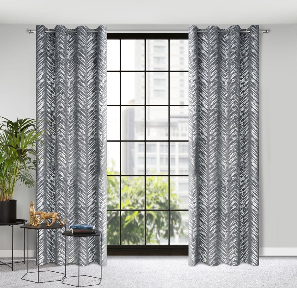 Zasłona 140 x 250 Dekoracyjna Velvet Sara Sta+Sreb