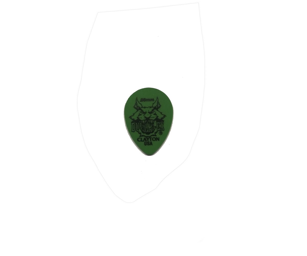 Kostka do gry  Duraplex 0,88mm, zielony smal / CLAYTON