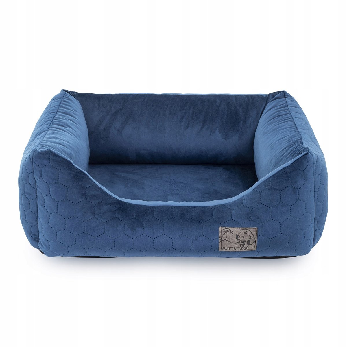 Boutiquezoo LEGOWISKO DLA MAŁEGO PSA KANAPA VELVET ZIELONA PODUSZKA PREMIUM XL BTQZ-KANAPA-ZIELONA-VELVET-004