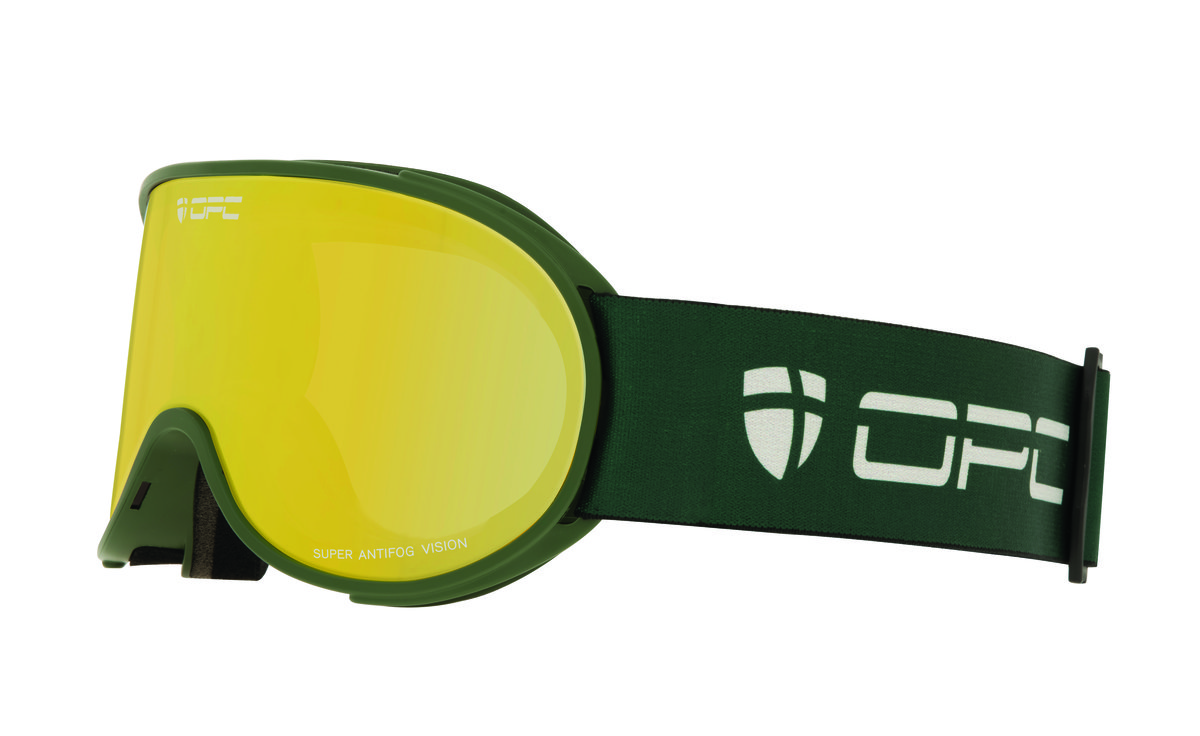 Gogle PERFORMANCE SNOWBIRD Matt Green/ Gold REVO/ CAT.1 + ETUI