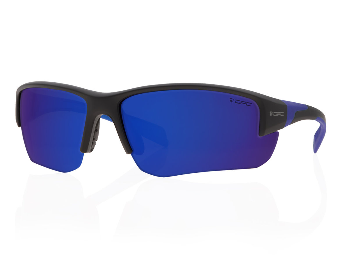 Opc sport Okulary taktyczne OPC San Salvo Blk Mat Blue Revo z polaryzacją