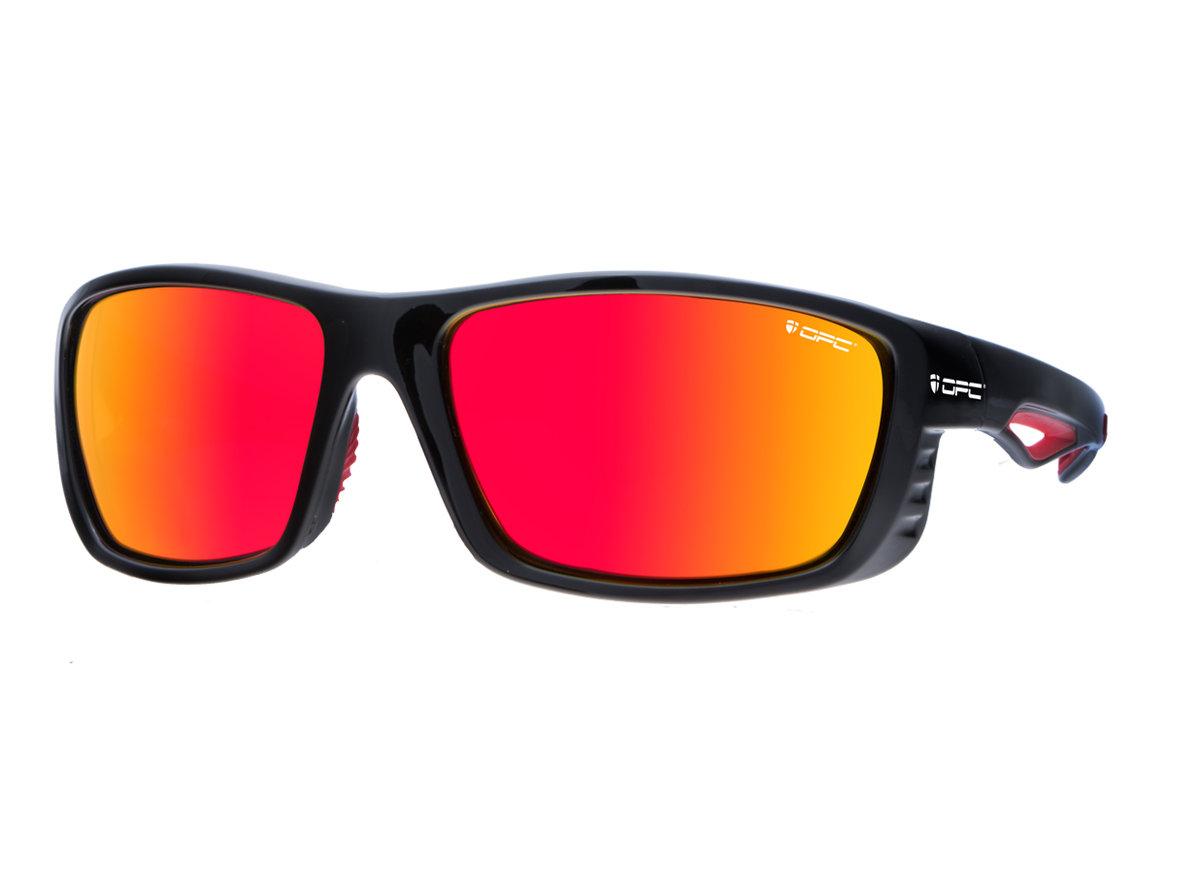 Opc sport Okulary taktyczne OPC Pro Sport Everest Blk Mat Red Smoke Revo z polaryzacją