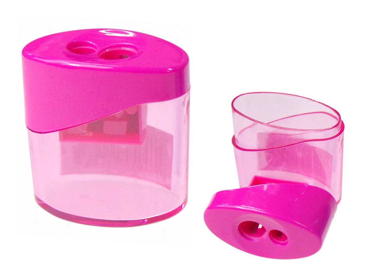 Temperówka podwójna z pojemnikiem SHAN Różowy