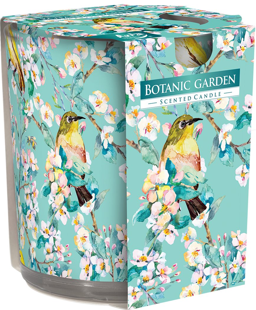 BISPOL Świeca w szkle SN72S-51 OGRÓD BOTANICZNY, 100 g