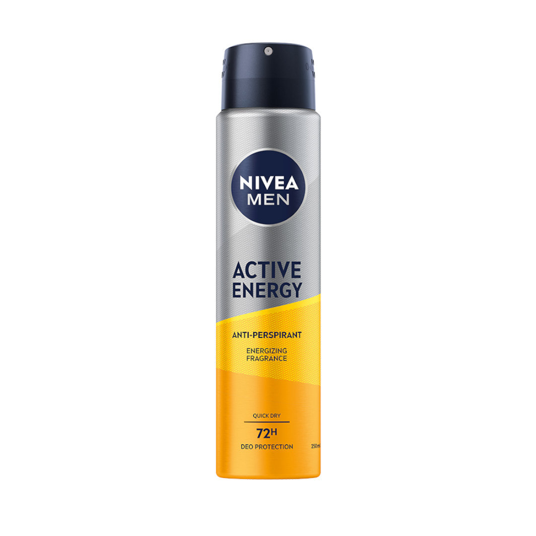 Nivea Dezodorant ACTIVE ENERGY 72H spray męski 250ml