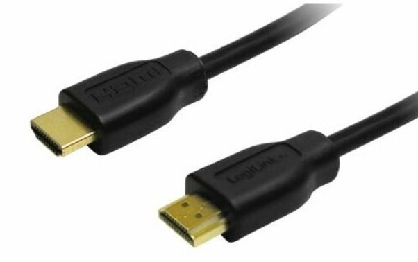 LogiLink ch0035 przewód HDMI High Speed   z Ethernet (V1.4), 2 X 19-pin male (złoto), czarna, polytasche czarny CH0076