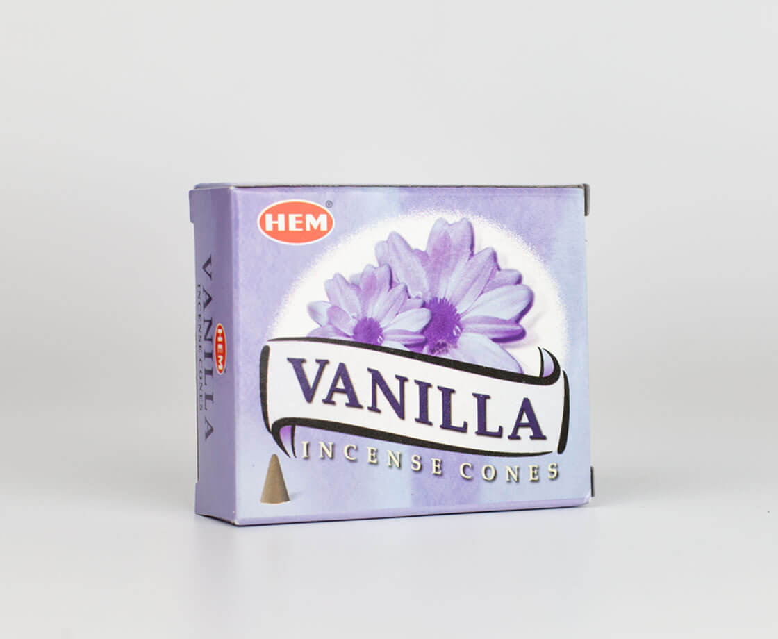 Hem WANILIA - Kadzidełka stożkowe HEM_st_Vanilla