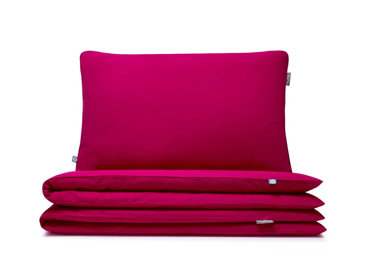 pościel basic malinowy 200x200 cm + 2x 80x70 cm