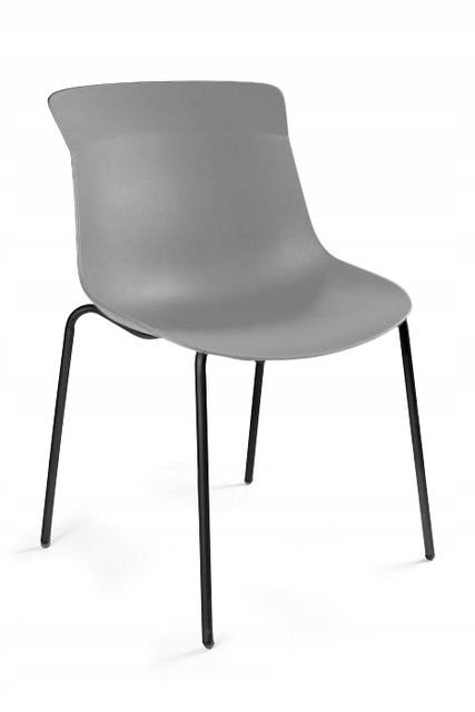 UniqueMeble Krzesło do jadalni, salonu, easy a, szare
