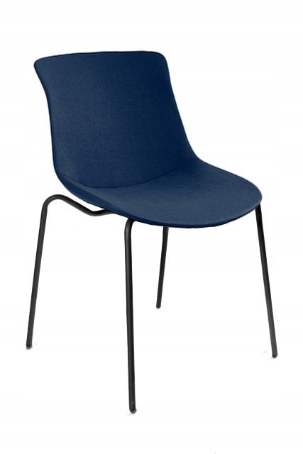 UniqueMeble Krzesło do jadalni, salonu, easy ar, ciemne niebieskie
