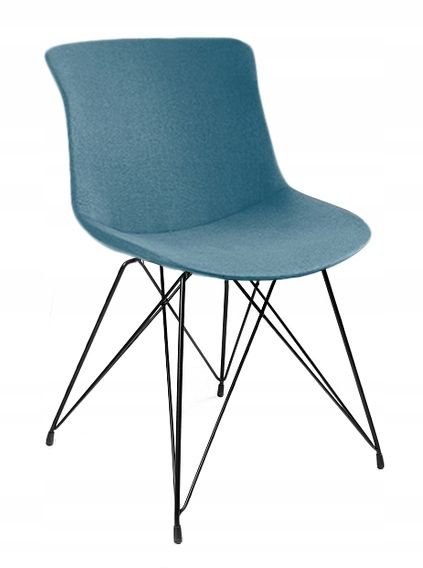 UniqueMeble Krzesło do jadalni, salonu, easy br, jasny niebieski