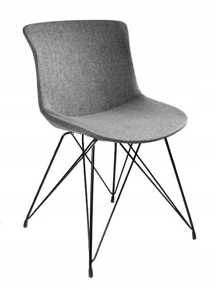 UniqueMeble Krzesło do jadalni, salonu, easy br, jasny szary
