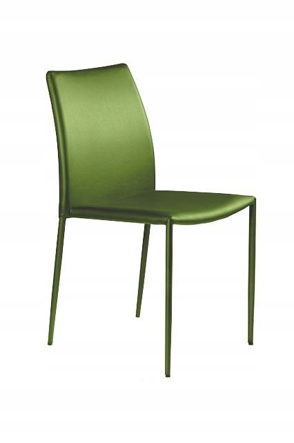 UniqueMeble Krzesło do jadalni, salonu, klasyczne, ekoskóra, design, zielony