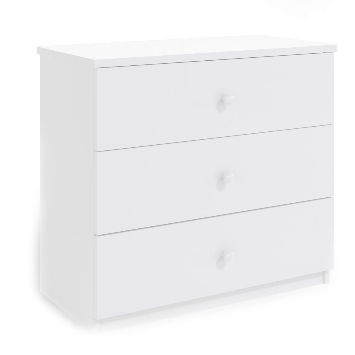 KocotKids Komoda do pokoju dziecięcego, babydreams, 81 cm, biel, mat