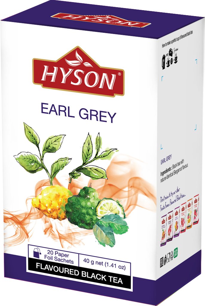 HYSON TEA (PVT) LTD, SRI LANKA Hyson Herbata Czarna Earl Grey 20 torebek BLACK TEA EARL GREY 20 ENVELOPE bags HYSON-04-9