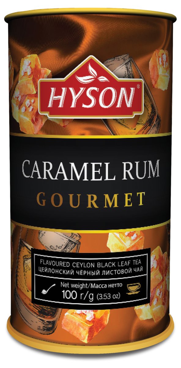 HYSON TEA (PVT) LTD, SRI LANKA Hyson Herbata Czarna Karmelowy Rum duże liście 100g BLACK TEA CARAMEL RUM BIG LEAF HYSON-03-2