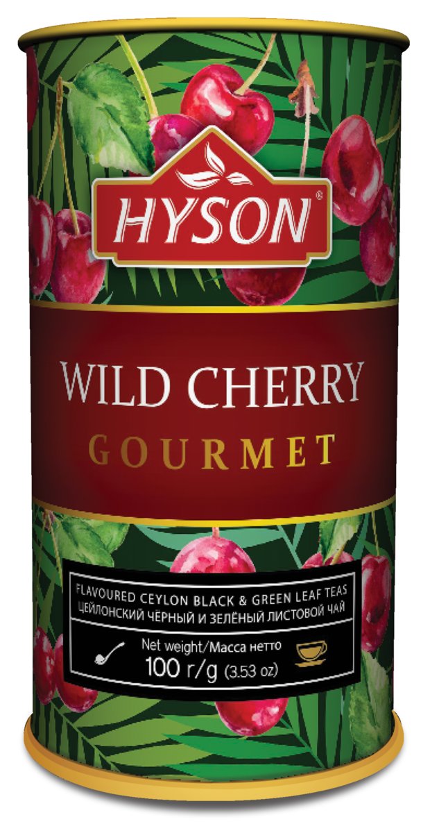 HYSON TEA (PVT) LTD, SRI LANKA Hyson Herbata Czarna i Zielona Czereśnia duże liście 100g HYSON-03-12