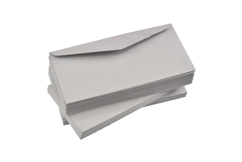 Koperty kolorowe szare 120 g/m2  DL 10 szt nr 87